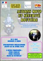 Action "Moto et sécurité routière" le dimanche 05 mai 2019